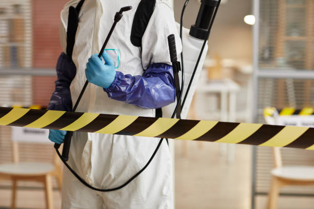 Professional Sewage Cleanup technician working in Howell, MI